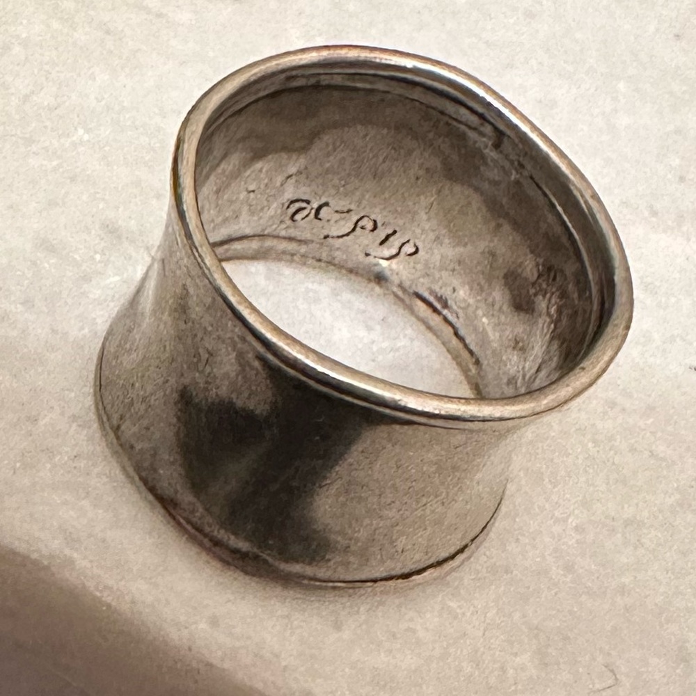 SILPADA 925 Sterling Silver - Vintage Shiny Raised Edge Band Ring Sz 7